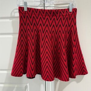 Candie's 90s Chevron Skater Circle Skirt Small A-line Flirty Retro